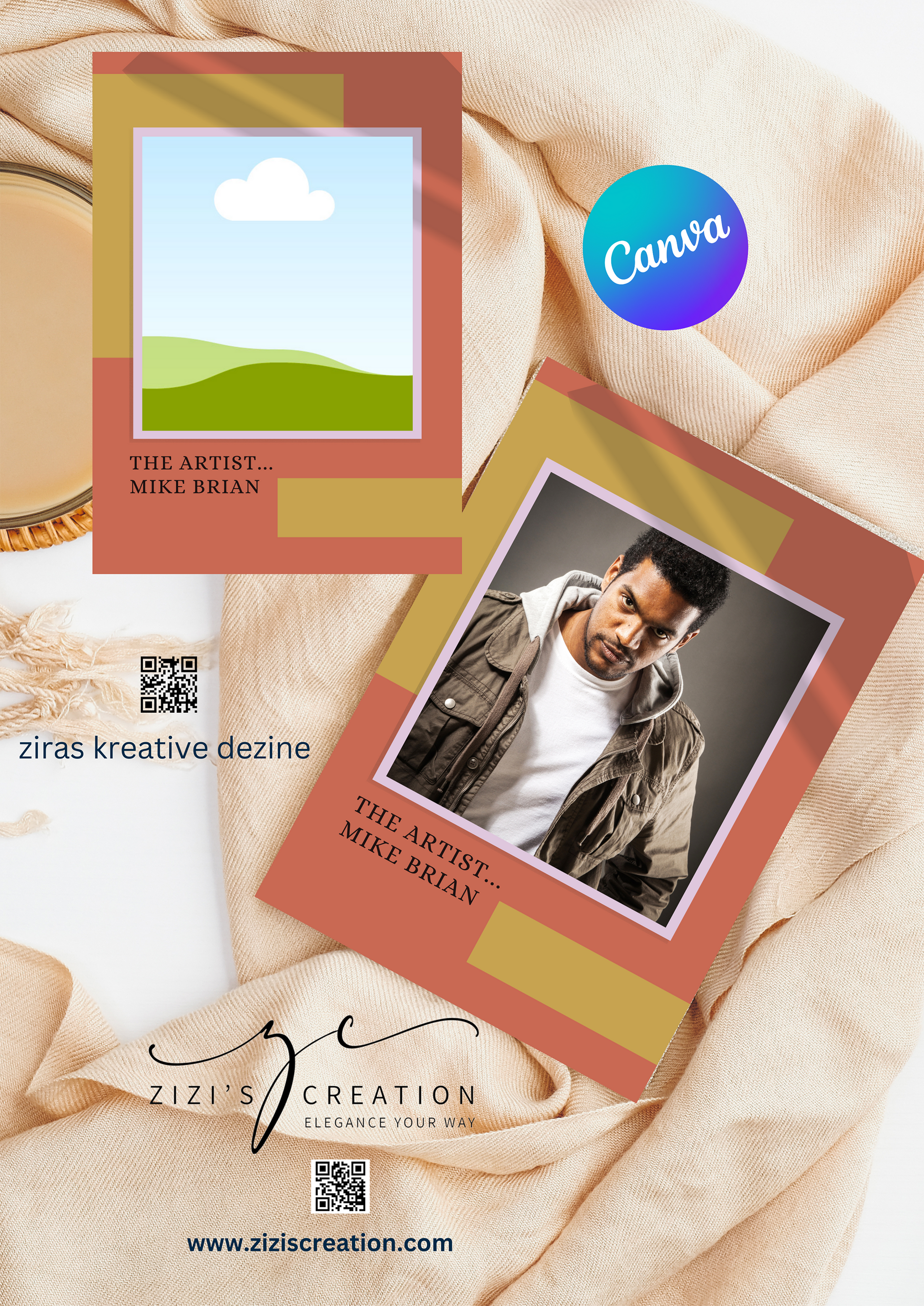 The Artist, Creative Canva Cover Frames for EBooks, Journals, Stories & Magazines - Elevate Your Design Game! | Customizable | Canva Edit