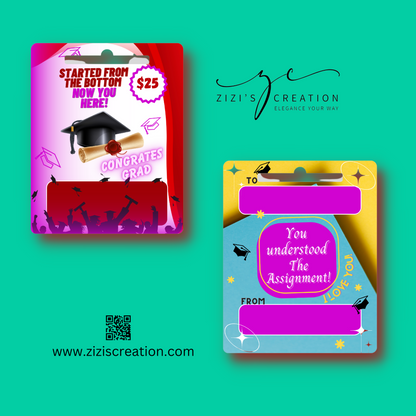 Printable Graduation Money Card Holder - Digital Download - Perfect Gift for Your Graduate