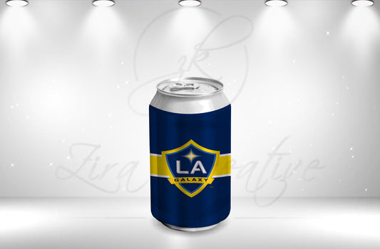 LA Galaxy Inspired 8oz soda can wrapper, DIGITAL DOWNLOAD