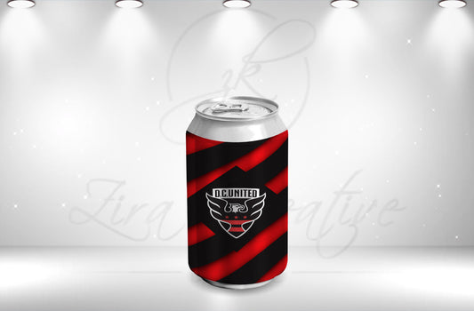 DC United FC Inspired 8oz soda can wrapper, DIGITAL DOWNLOAD