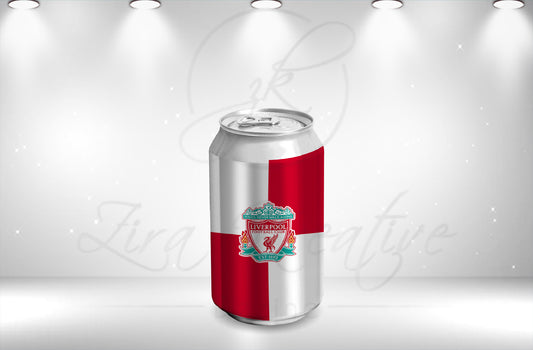 Liverpool FC Inspired 8oz soda can wrapper, DIGITAL DOWNLOAD