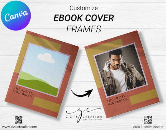 The Artist, Creative Canva Cover Frames for EBooks, Journals, Stories & Magazines - Elevate Your Design Game! | Customizable | Canva Edit