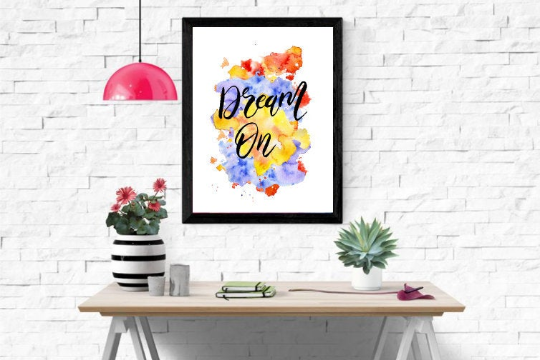 Wonderful Rainbow Typography Print Art, Quote Printable, Typography Poster, Home and Living, Wall Decor, Art and Collectibles, Wall Art