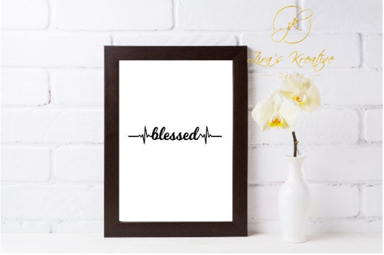 Blessed Religious Quote, Digital Instant Download, Poster Printable