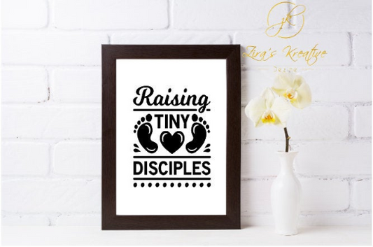 Raising Tiny Disciples Quote, Instant Download, Digital Poster, Wall Art Printable