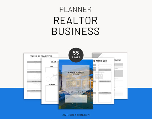 Realtor Business Planner | Real Estate Planner | Instant PDF Download