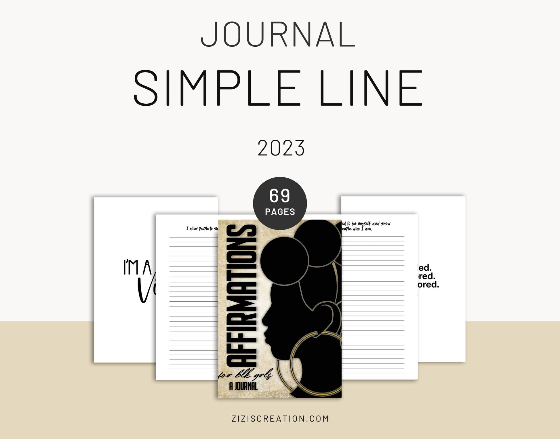 Simple line journal, 2023 Planner, DATED Planner, Weekly Planner, Daily Planner, Yearly Planner, To Do planner, instant download, digital