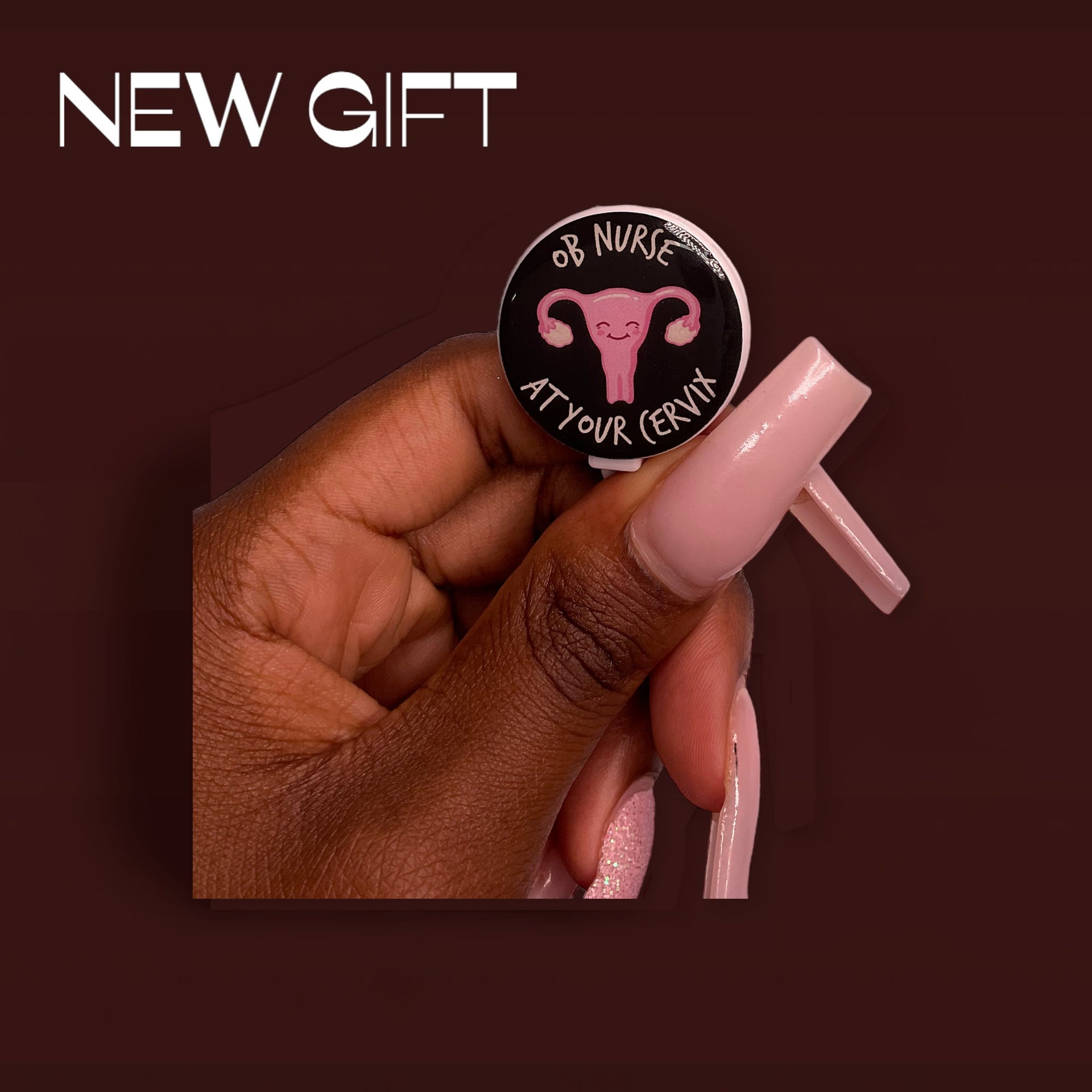 OB Nurse badge, Gift, Badge Reel, Work Badge, Pastel Color Badge Reel, Acrylic Badge Reel