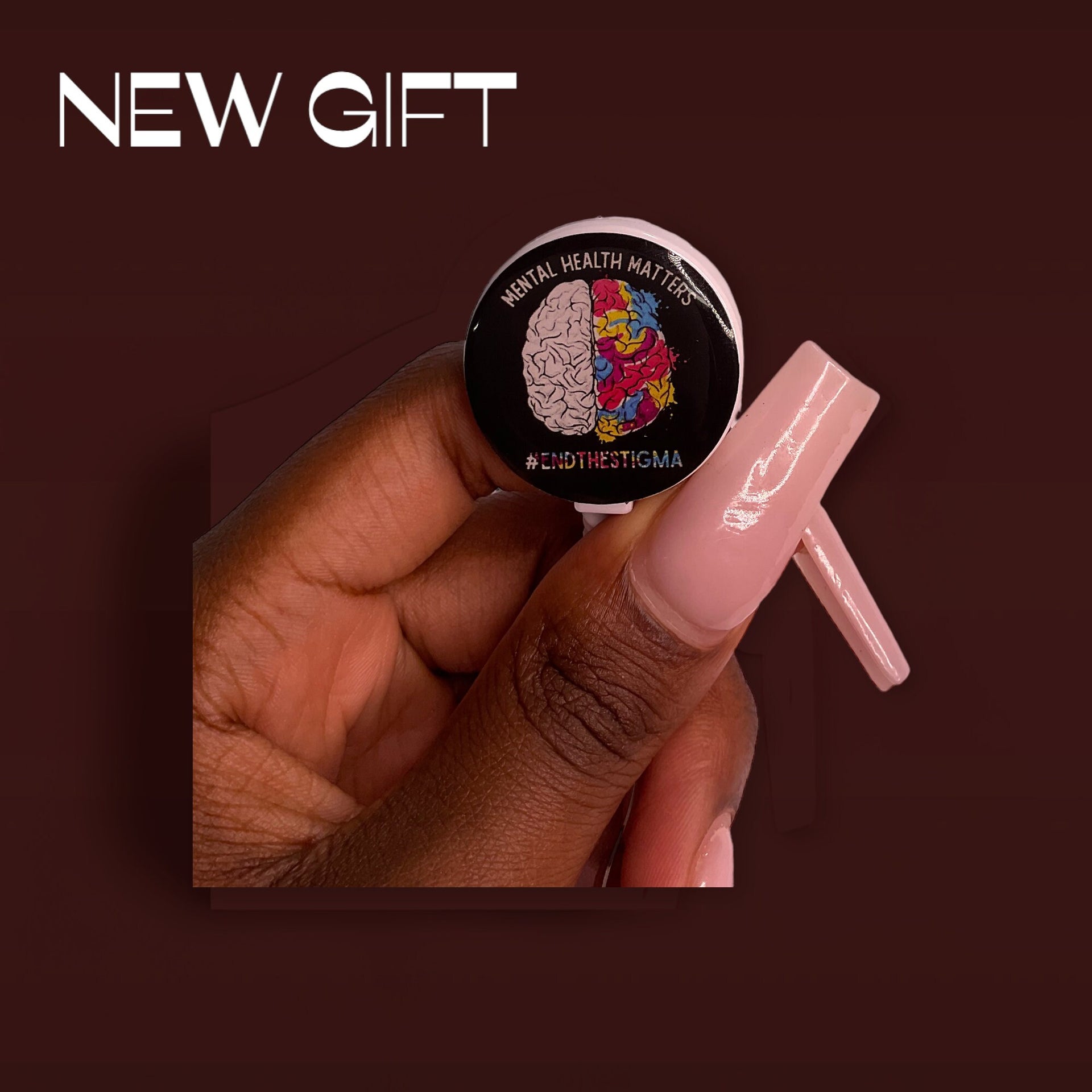 Mental health matters, Badge Reel, Work Badge, Pastel Color Badge Reel, Acrylic Badge Reel