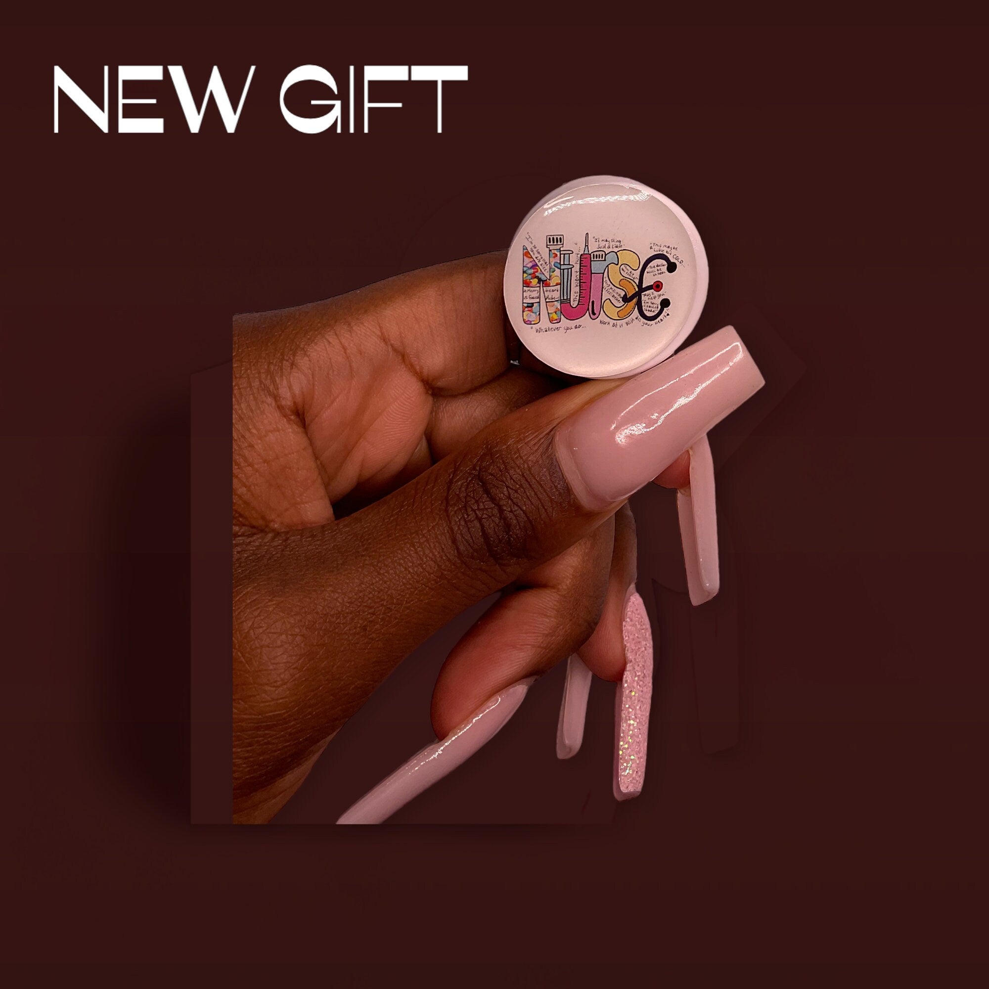 Nurse Badge, Gift, Badge Reel, Work Badge, Pastel Color Badge Reel, Acrylic Badge Reel