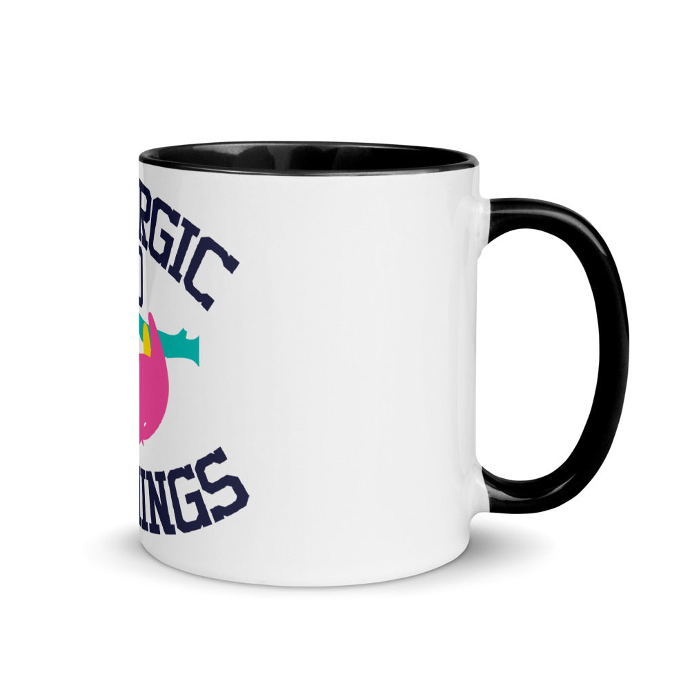 Funny Coffee Mug Allergic To Mornings