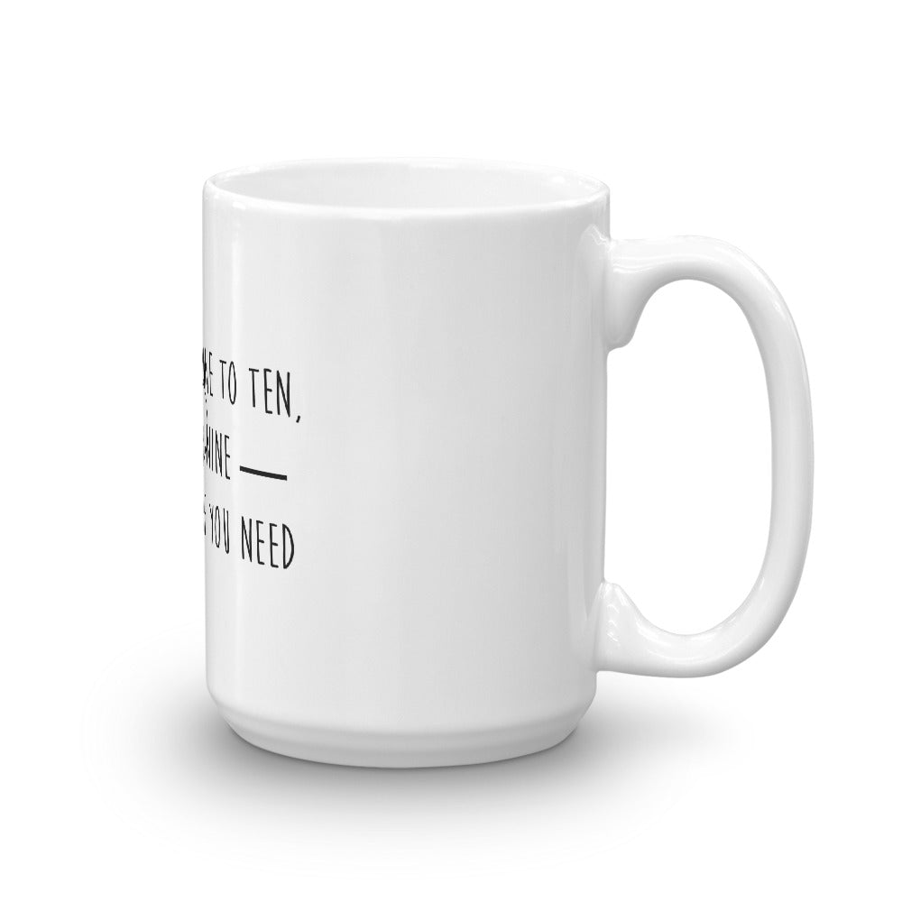 Funny Coffee Mug-On a scale of one to ten