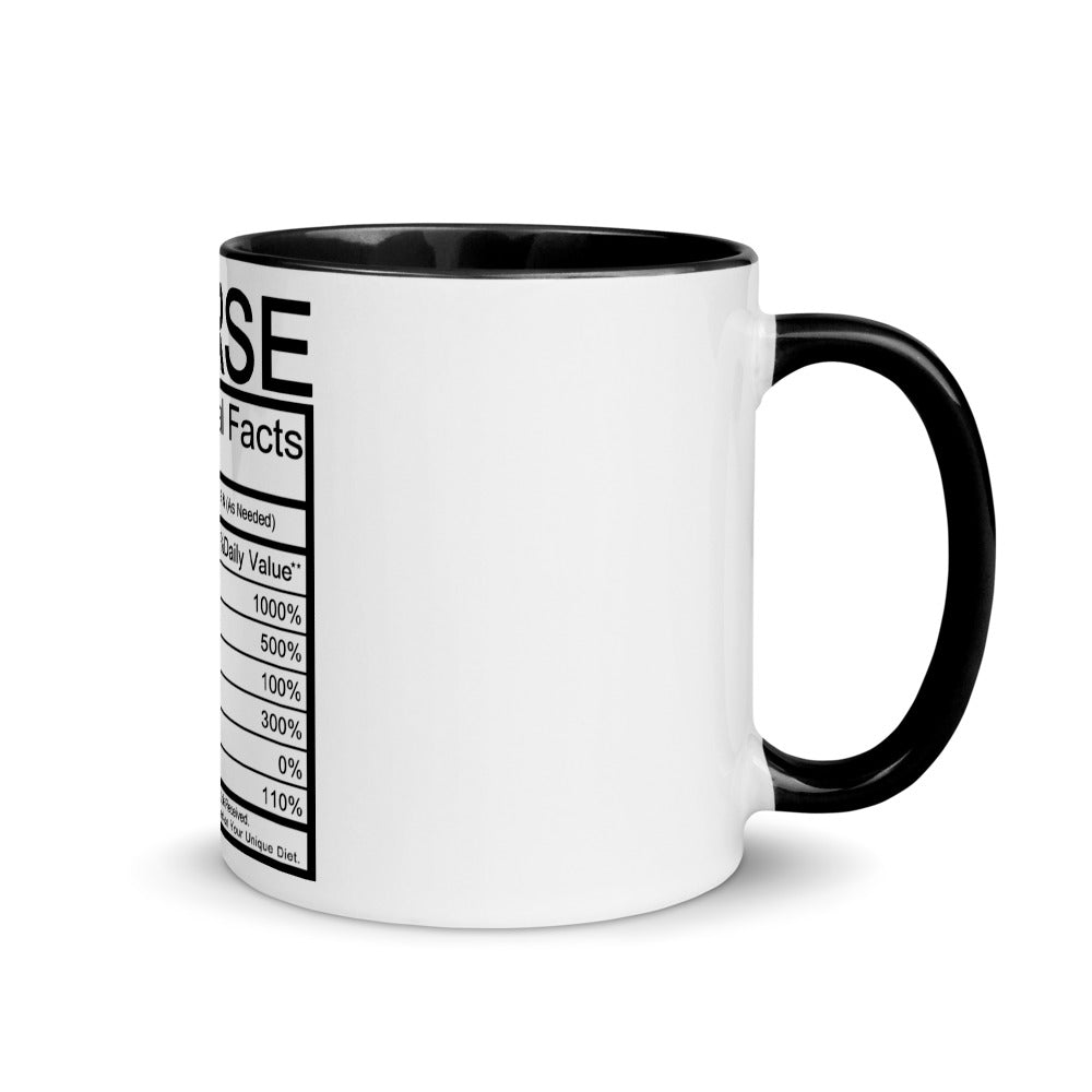 Nurse Nutritional Fact Coffee Mug