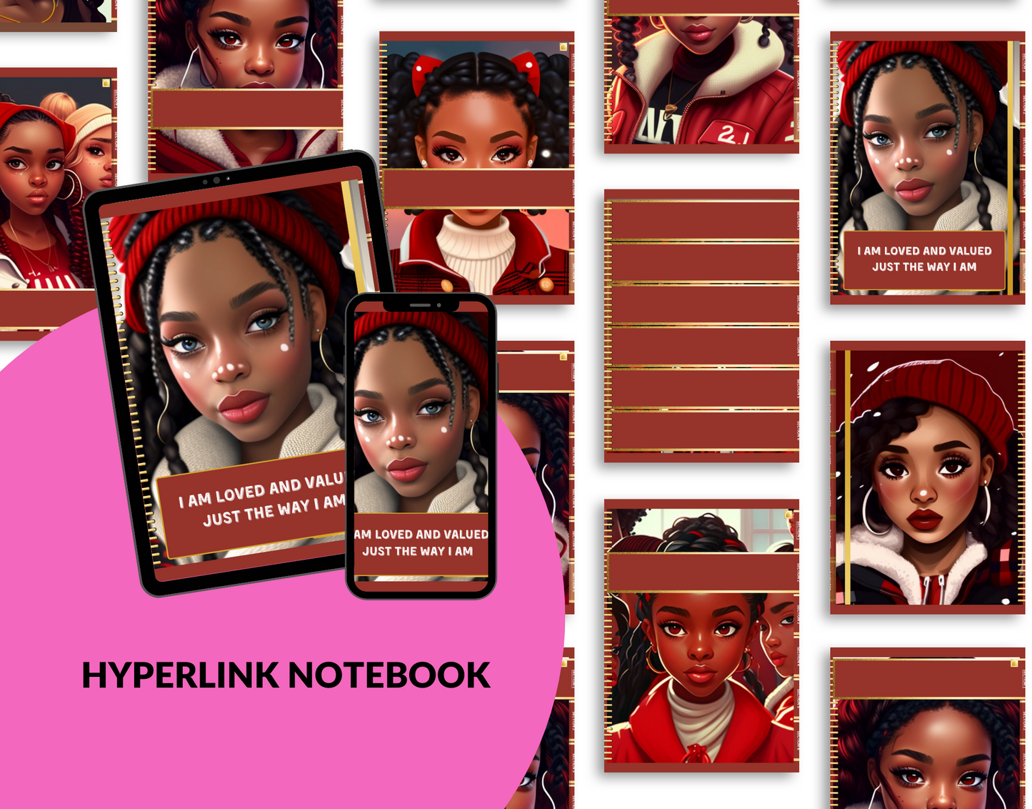 Premium Digital Downloads - Customizable Hyperlinked 6-Subject Notebook for GoodNotes and Zinnia