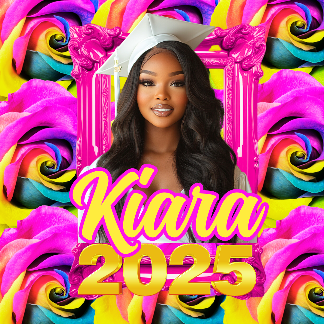 Custom graduation gift design — Kiara 2025